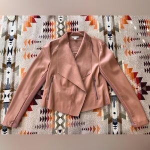Bar III Faux Leather Jacket Women’s XS